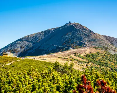 Snezka, or Sniezka - the highest mountain of Czech Republic, Giant Mountains - Krkonose National Park, Czech Republic and Poland.