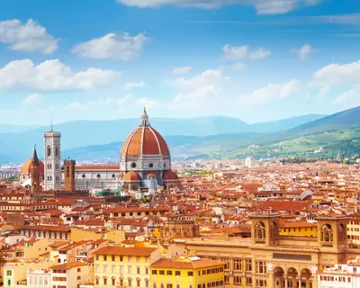 Panorama of Florence and Saint Mary of the Flower in Florence